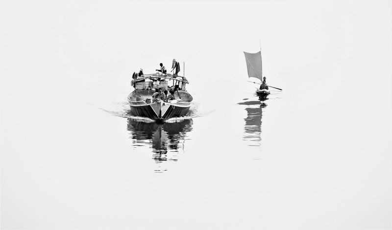 Boat on the water — photograph by Ajmain Fayek