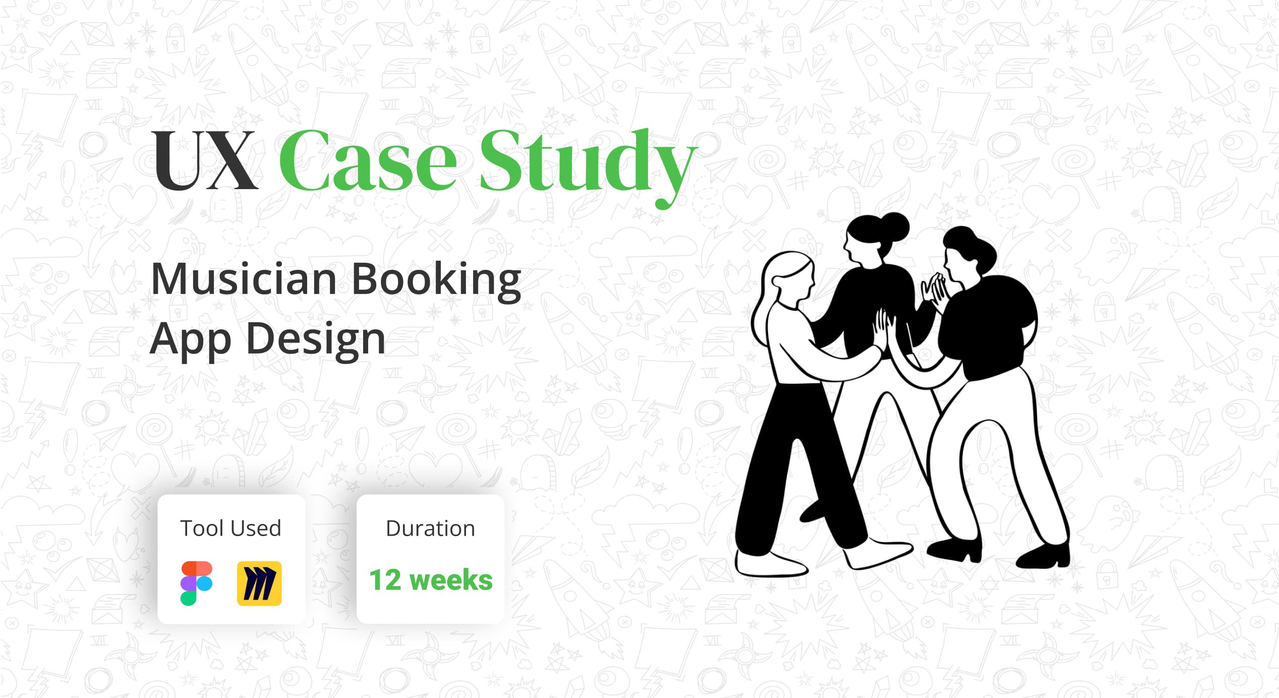 Cover of Case study mobile UI design with a clean login screen, branding, and smooth input fields.