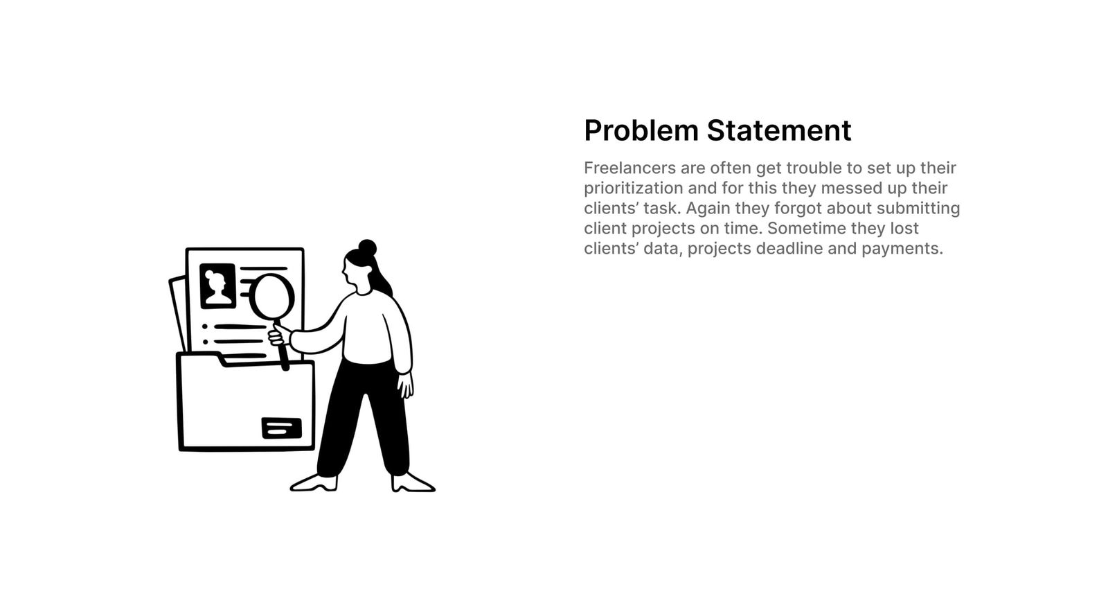 Problem statement — Client Management Web App case study
